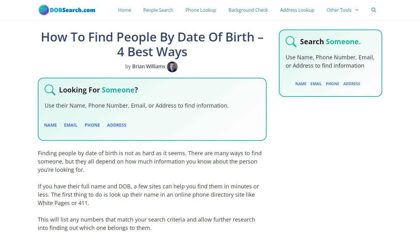 How To Find People By Date Of Birth – 4 Best Ways